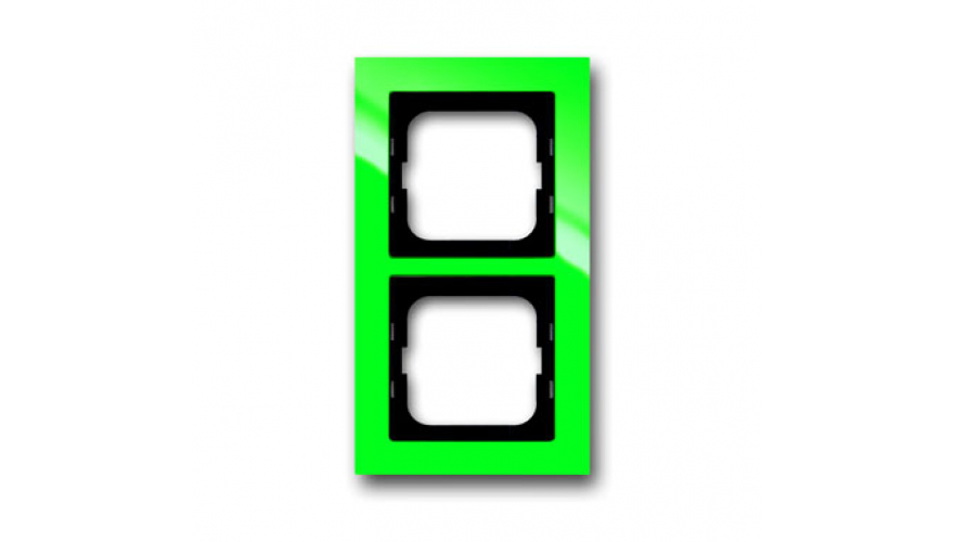 Рамка 2-постовая, серия axcent, цвет зелёный0