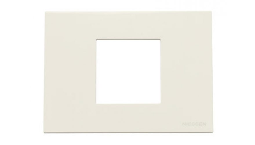 Рамка итальянского стандарта на 2 модуля, серия Zenit, цвет альпийский белый0