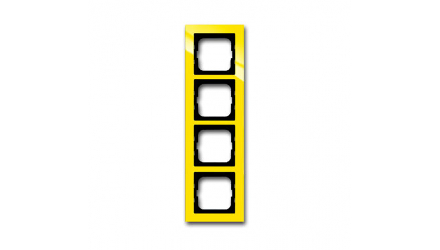Рамка 5-постовая, серия axcent, цвет жёлтый0