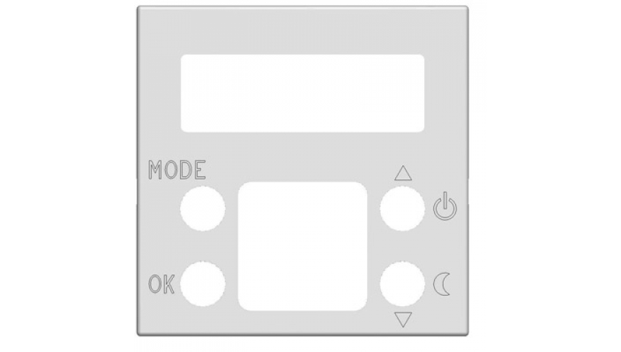 Накладка для механизма электронного терморегулятора 8140.5, 2-модульная, серия Zenit, цвет антрацит0