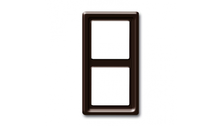 Рамка 2-постовая, серия Allwetter 44, цвет коричневый0