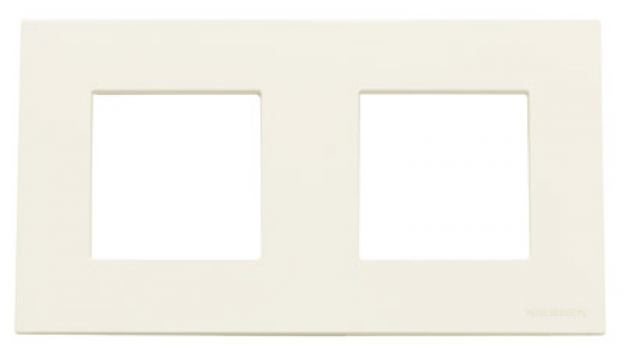 Рамка 2-постовая, серия Zenit, цвет альпийский белый0