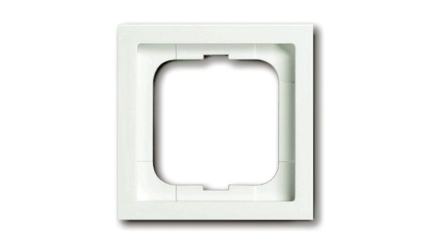 Рамка 1-постовая, серия Future Linear, цвет белый бархат0