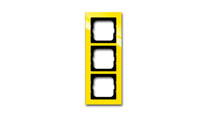 Рамка 3-постовая, серия axcent, цвет жёлтый0