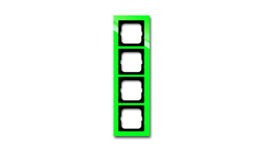 Рамка 4-постовая, серия axcent, цвет зелёный0