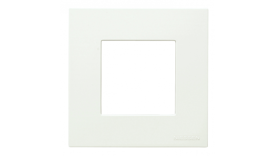 Рамка 1-постовая, 2-модульная, базовая, серия Zenit, цвет альпийский белый0