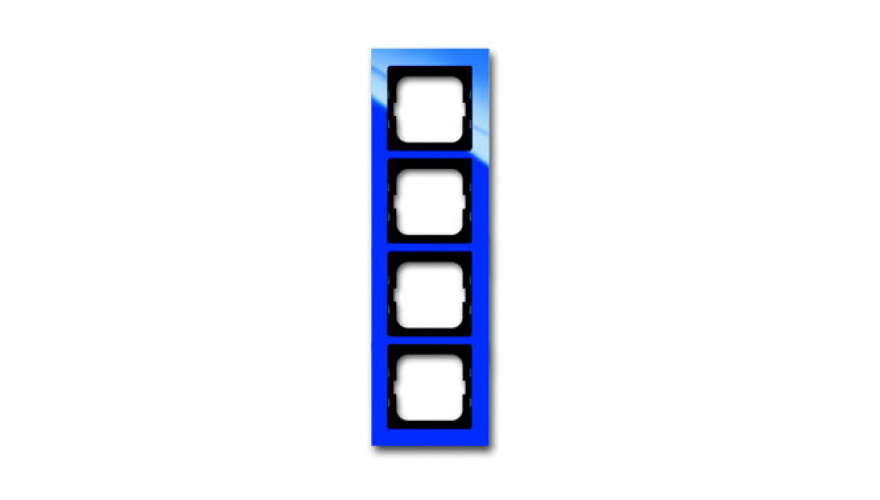 Рамка 4-постовая, серия axcent, цвет синий0