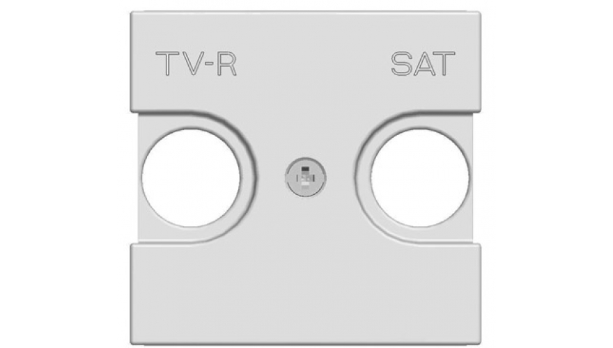 Накладка для TV-R-SAT розетки, 2-модульная, серия Zenit, цвет альпийский белый0
