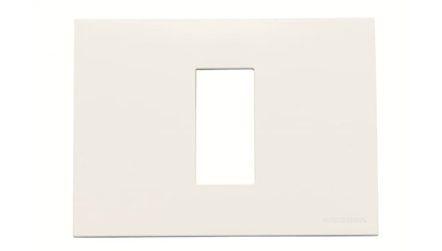 Рамка итальянского стандарта 3M, 1-модульная, базовая, серия Zenit, цвет альпийский белый0