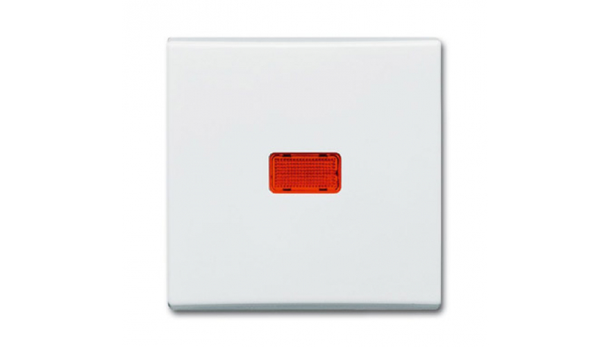 Клавиша для механизма 1-клавишного выключателя/переключателя/кнопки, с красной линзой (IP44), серия Allwetter 44, цвет слоновая кост0