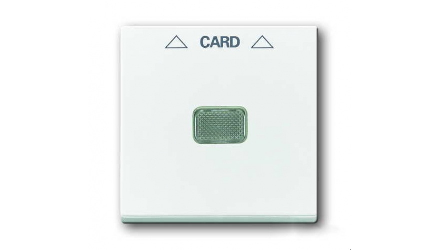 Плата центральная (накладка) для механизма карточного выключателя 2025 U, серия Basic 55, цвет альпийский белый0