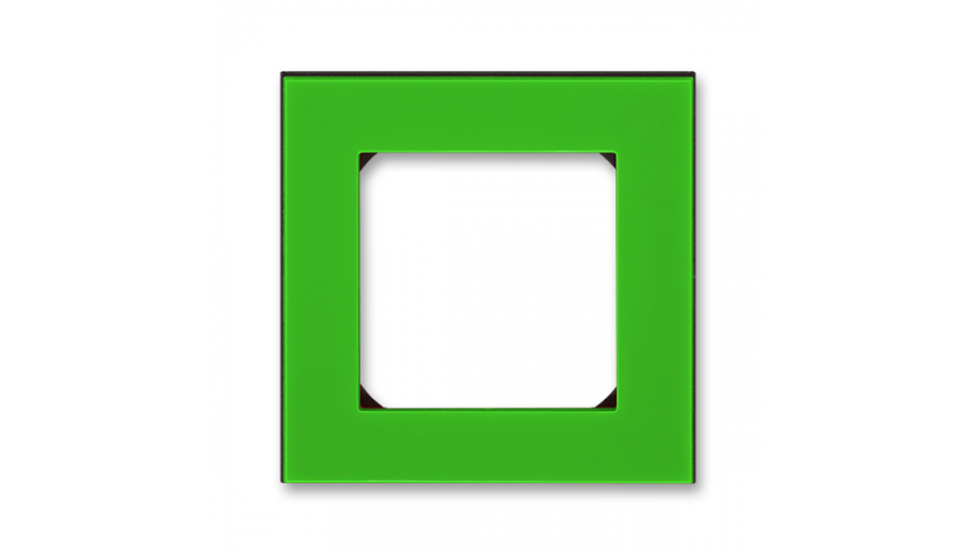 Рамка ABB Levit 1 пост зелёный / дымчатый чёрный0