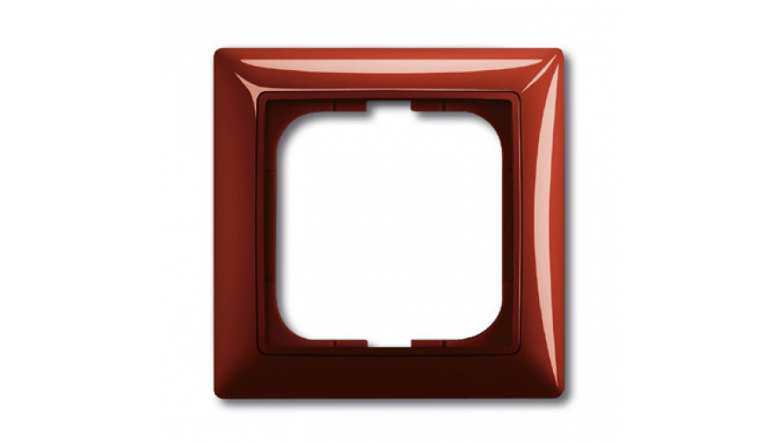 Рамка 1-постовая, серия Basic 55, цвет foyer-red0