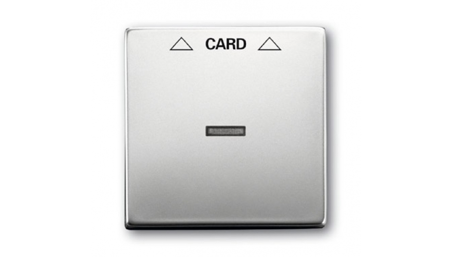 Плата центральная (накладка) для механизма карточного выключателя 2025 U, серия pure/сталь0