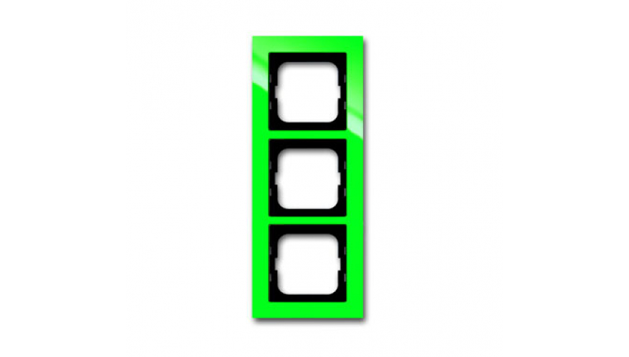 Рамка 3-постовая, серия axcent, цвет зелёный0