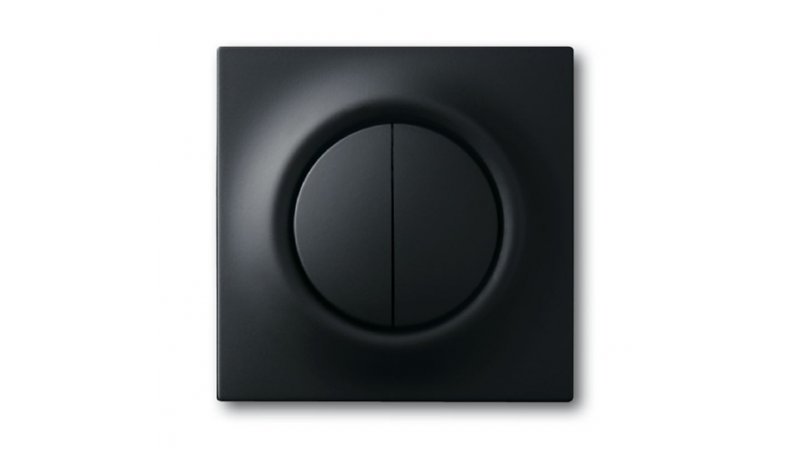 Клавиша для 2-канального светорегулятора 6565 U,, серия impuls, цвет чёрный бархат0