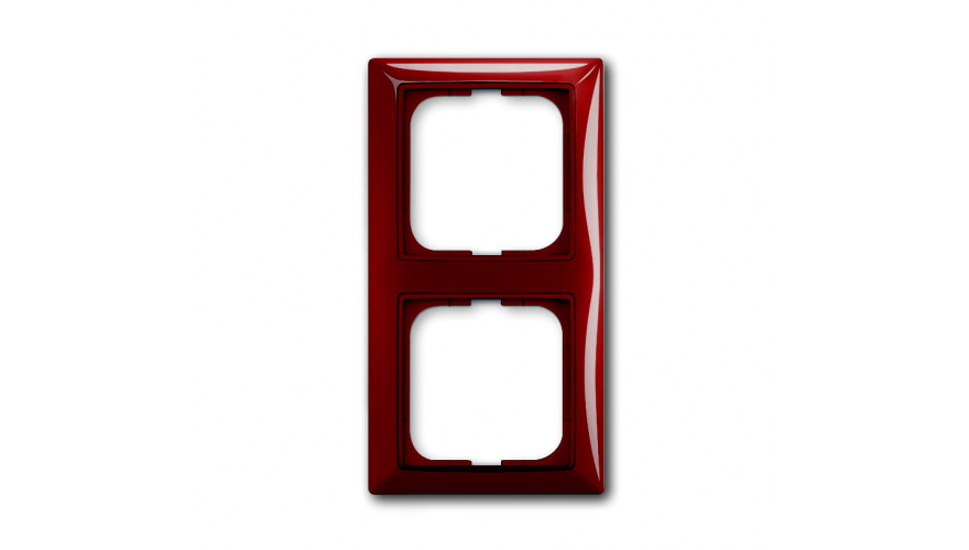 Рамка 2-постовая, серия Basic 55, цвет foyer-red0