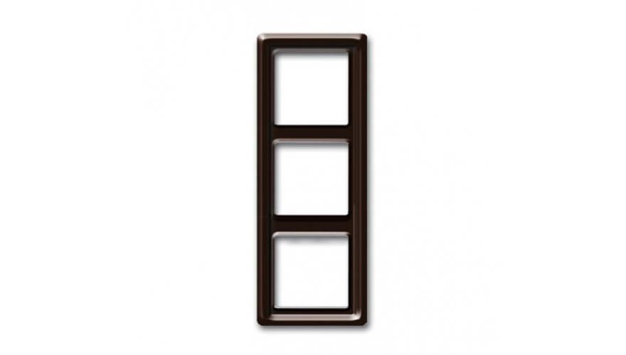 Рамка 3-постовая, серия Allwetter 44, цвет коричневый0