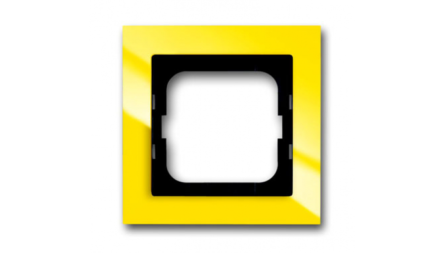 Рамка 1-постовая, серия axcent, цвет жёлтый0