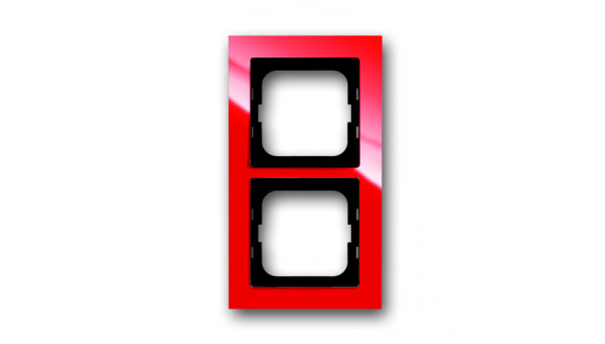 Рамка 2-постовая, серия axcent, цвет красный0